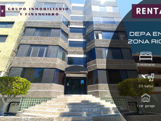 DEPARTAMENTO EN RENTA EN ZONA RIO | 3 REC | $1,400 DÓLARES