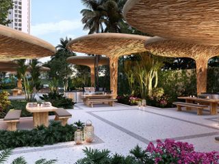 Condominio con Alberca, Pool Bar, Asoleadros, pre-construcción, Boulevard Colosio venta, Cancun.