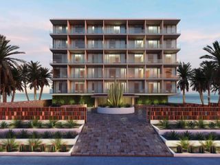 Condominio frente al mar, alberca, gimnasio, Area de picnic, Deli y cava de vinos, en pre-construccion, venta San Jose del Cabo.