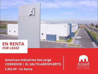 Espaciosa Bodega en Renta de 5,952 m²-El Salto/Aeropuerto