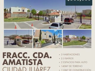 Casa en Fracc. Cda. Amatista, CD Juárez.