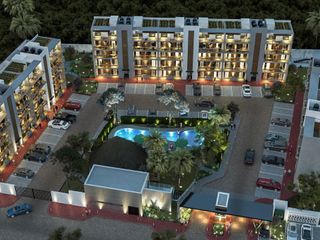 VENTA DE DEPARTAMENTO EN PUERTO MORELOS, 2 HABITACIONES Y AMENIDADES DE LUJO