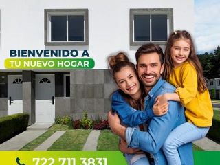 Hermosa casa de $1,305,000.- 2 recamaras en desarrollo privado en Toluca EdoMex