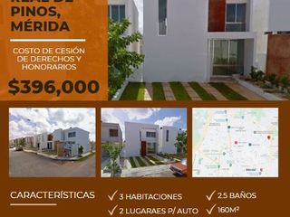 CASA EN VENTA, MERIDA YUCATAN, REAL DE LOS PINOS