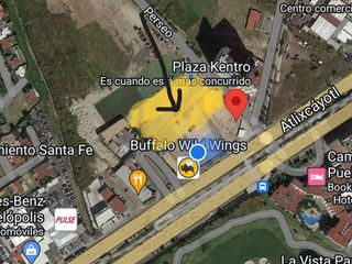 UBICADISIMO TERRENO COMERCIAL INTEGRADO A PLAZA COMERCIAL SOBRE LA ATLIXCAYOTL