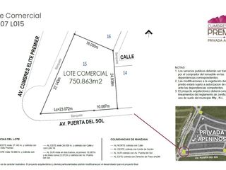 Terrenos comerciales en venta zona cumbres