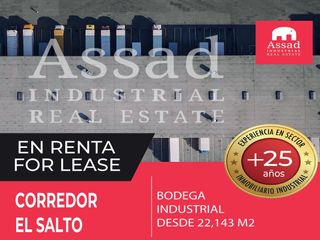 Renta de Bodega Industrial 22,143 m² | El Salto