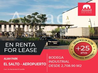 Renta de Bodega Industrial 2,708.90 m² | ALIAH INDUSTRIAL PARK | El Salto