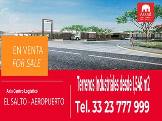 Venta de Terrenos Industriales desde 4,523 m² | Axis Centro Logistico | El Salto, Jalisco.