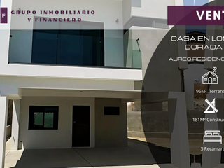 CASA EN PREVENTA EN LOMA DORADA|AUREO RESIDENCIAL|96M2|3REC|