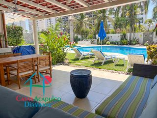 Casa en renta vacacional con terraza y salida al jardín