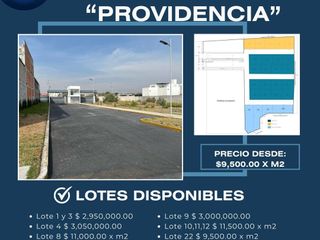LOTES EN VENTA "PROVIDENCIA"