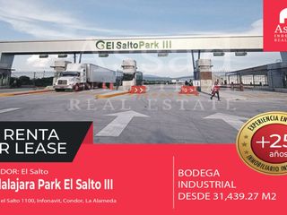 Renta de Bodega Industrial 31,439.27 m² | GUADALAJARA PARK EL SALTO III | Corredor El Salto