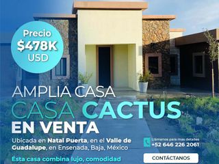 Casa en venta | Vista a montañas y naturaleza viva | Valle de Guadalupe