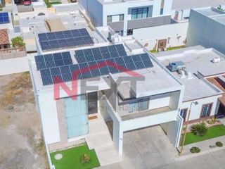 Casa moderna con paneles solares en Renta al poniente de Hermosillo, Sonora