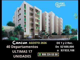 Departamento en Pre-Venta desde $2 Millones  Cerca Av. Fonatur