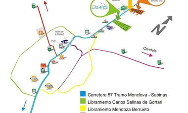 TERRENO EN VENTA FRACCIONAMIENTO CAMPESTRE LAS AVES, MONCLOVA
