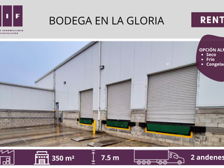 BODEGA EN RENTA EN LA GLORIA | SECA, FRIA O CONGELADA | 350 m2