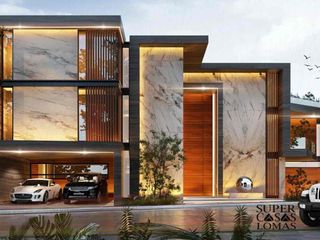 Casa de lujo en preventa en Parque Jalisco Lomas de Angelópolis, 5 recámaras y sala a doble altura