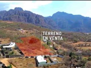 Exelente terreno en venta con vista a los cerros de Tepoztlán