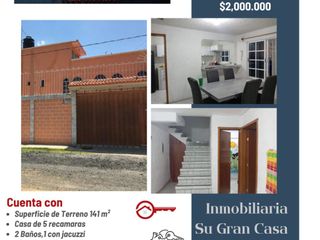 VENTA DE CASA EN CHALCO CENTRO, EN FRENTE DE RESTAURANT LOS COCHINITOS
