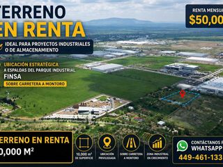 TERRENO EN RENTA CARRETERA A MONTORO