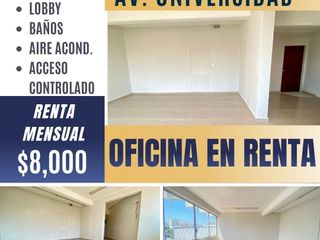 Oficina en Renta – Ubicación Estratégica y Alta Visibilidad
