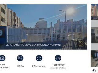 🏡 ¡Departamento en venta en Hacienda Mompaní! 🏡