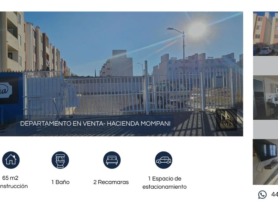🏡 ¡Departamento en venta en Hacienda Mompaní! 🏡 | Lamudi.com.mx