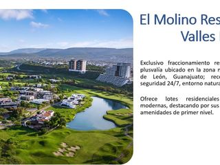 Venta de Lote residencial al norte de la Cd de León, Gto. en Valles del Molino B.