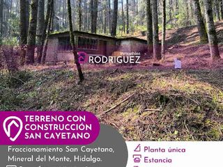 terreno en venta con construcción  Bosques de San Cayetano, Hidalgo