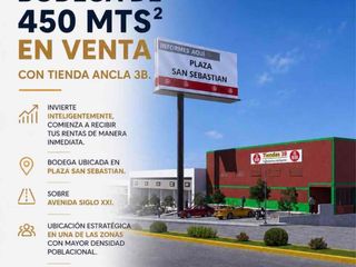 BODEGA COMERCIAL EN VENTA  CON ARRENDAMIENTO DE FRANQUICIA 3B