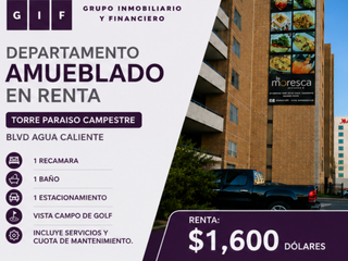 TORRES PARAÍSO CAMPESTRE | RENTA AMUEBLADA EN BLVD. AGUA CALIENTE 5