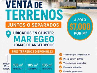 TERRENOS EN VENTA EN MAR EGEO LOMAS DE ANGELÓPOLIS