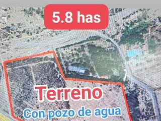 Terreno 5.8 Has Industrial C/pozo Agua
