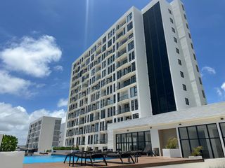 RENTA DEPA NUEVO AMUEBLADO CON GENIAL VISTA PISO 12 EN AVE.TULUM