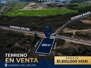 Terreno en Venta El Delfin Marina Mazatlán