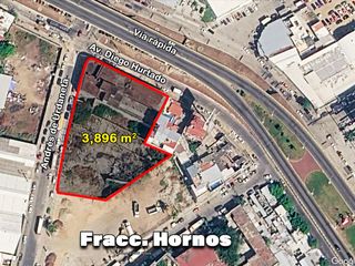 Terreno comercial en esquina, Hornos, Acapulco.