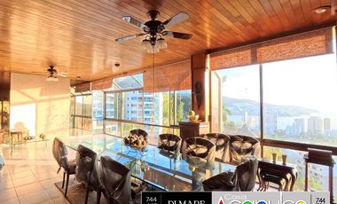 Casa amplia con vista a la bahía, Caltecas, Acapulco