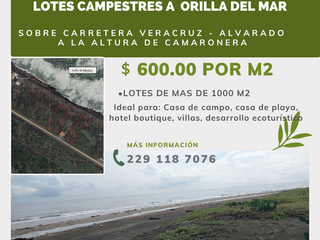 Terrenos campestres en Venta en Camaronera, Alvarado, Veracruz