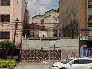TERRENO EN VENTA EN HIPODROMO CUAUHTEMOC CDMX DE REMATE