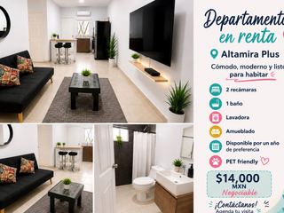 Departamento en renta - Listo para habitar