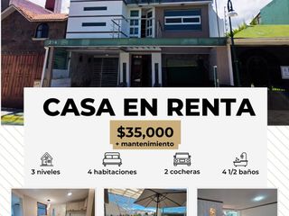 CASA EN RENTA VALLE DE SAN JAVIER PACHUCA DE SOTO HIDALGO