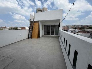 renta de departamento en la zonas noreste de la ciudad dentro de la colonia Flores Magón sobre la calle tres tipo Loft  con un espléndida terraza