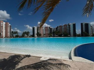 Departamento en Venta en Dream Lagoons | Amueblado | Vista a la Laguna | 2 Recámaras