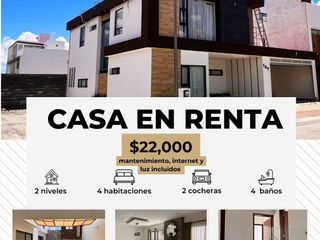 CASA EN RENTA FRACCIONAMIENTO ALVENTO HABITAT PACHUCA DE SOTO HIDALGO
