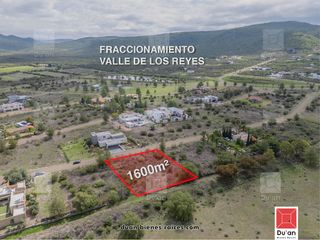 Terreno Campestre Residencial en Venta de 1,600 m2, Fracc. Valle de Los Reyes, Lagos, Jal