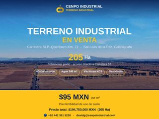 Terreno Industrial 200 Ha — Ideal para Parque Solar o Desarrollo Industrial | San Luis de la Paz, Guanajuato