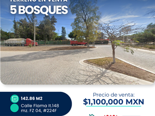 Terreno en venta en 5 Bosques