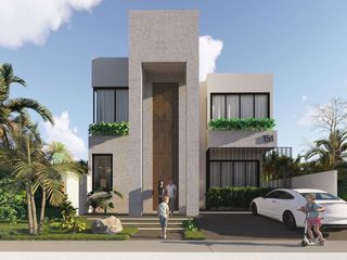 Residencia con lobby doble altura, casa club con alberca, canchas deportivas y mas, en venta